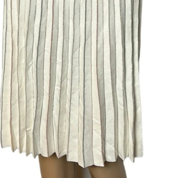 Vintage,NWT,Plisse skirt pleated ,XS.Cotton,modal,metallic thread ,academia - Picture 5 of 7